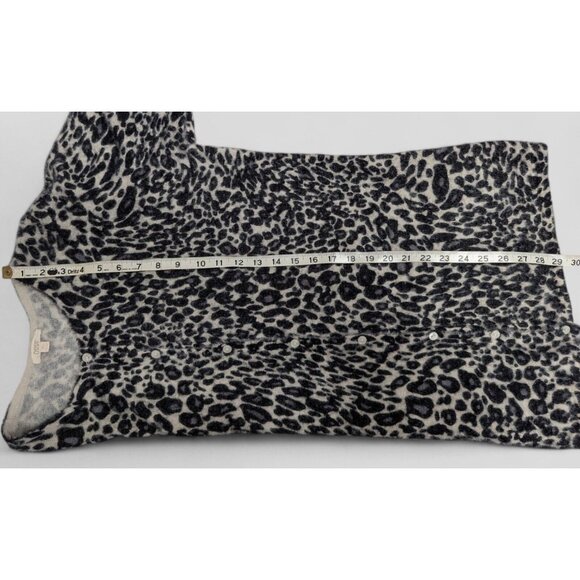 ODDY Womens 3XL Leopard Print Button Front Sweater Cardigan Long Sleeve Mob Wife - Picture 7 of 11